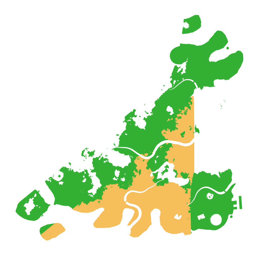Biome Rust Map: Procedural Map, Size: 4000, Seed: 1110439295