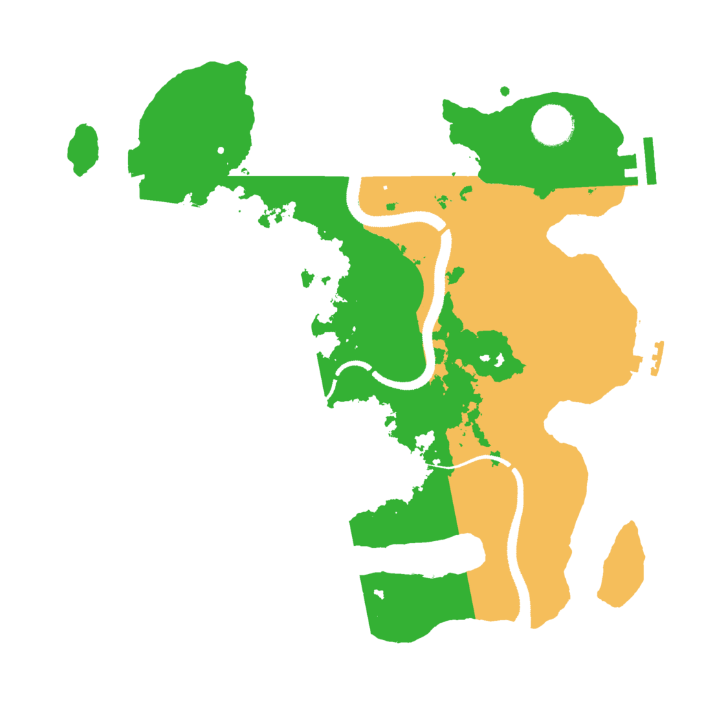 Biome Rust Map: Procedural Map, Size: 3000, Seed: 92886828