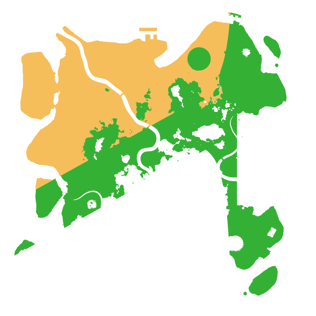 Biome Rust Map: Procedural Map, Size: 3600, Seed: 643
