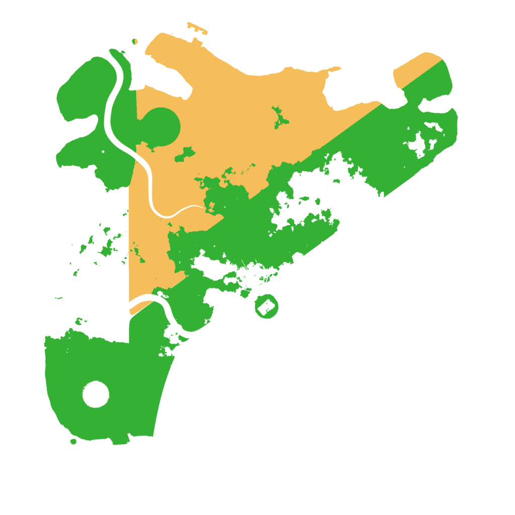 Biome Rust Map: Procedural Map, Size: 3500, Seed: 1991942489