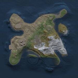 Thumbnail Rust Map: Procedural Map, Size: 2000, Seed: 9856417, 6 Monuments