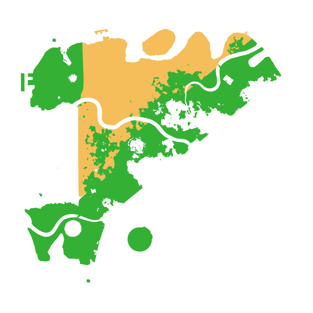 Biome Rust Map: Procedural Map, Size: 3500, Seed: 156515369
