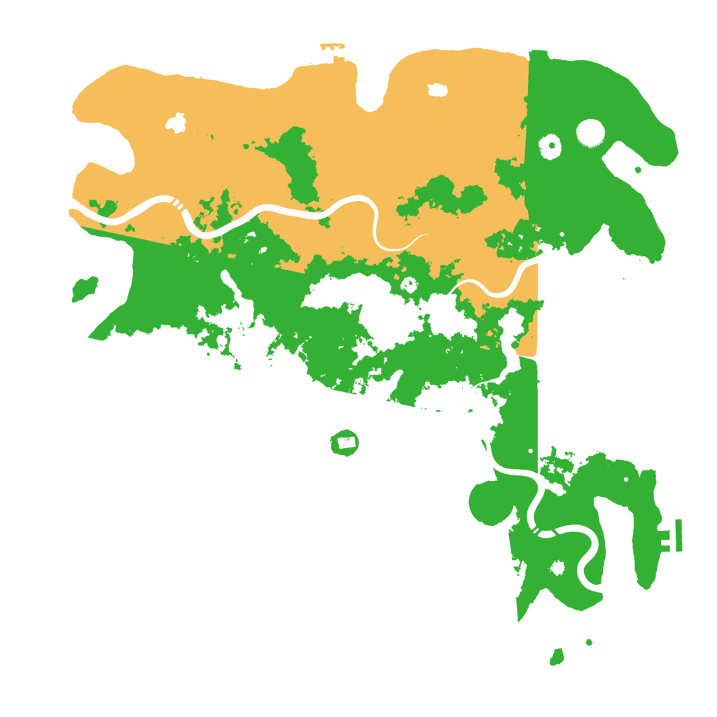 Biome Rust Map: Procedural Map, Size: 4500, Seed: 24072025