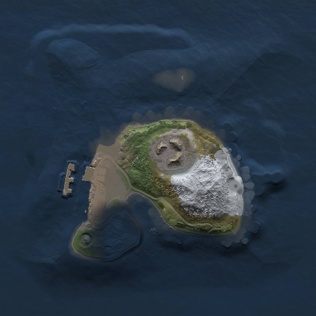 Rust Map: Procedural Map, Size: 1500, Seed: 707267562, 3 Monuments