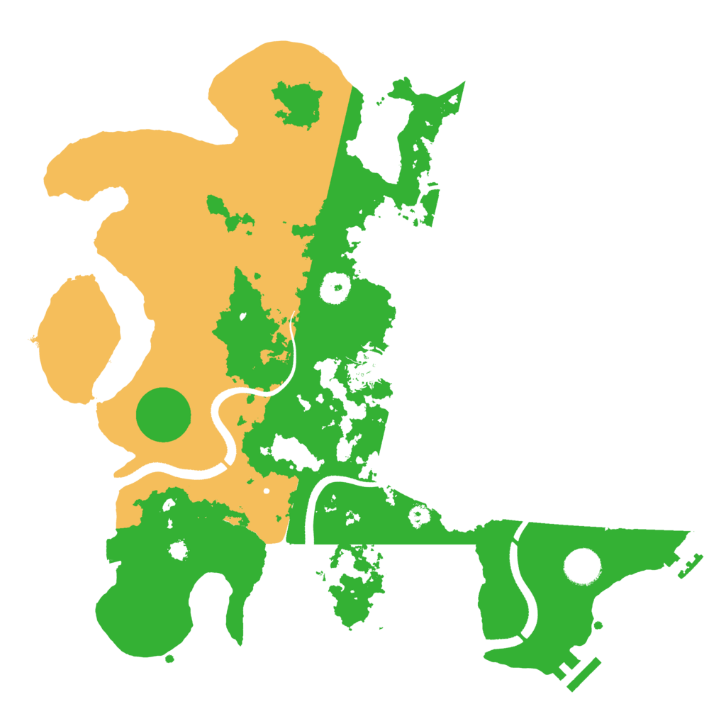 Biome Rust Map: Procedural Map, Size: 3500, Seed: 660224713