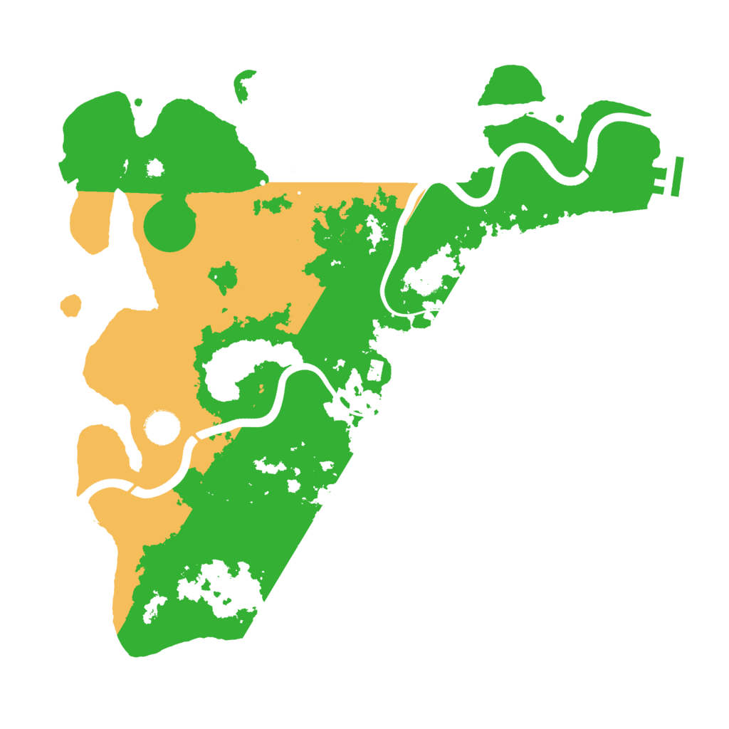 Biome Rust Map: Procedural Map, Size: 3700, Seed: 345733552