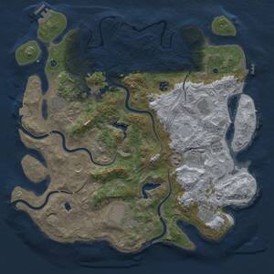 Thumbnail Rust Map: Procedural Map, Size: 4250, Seed: 248426475, 16 Monuments