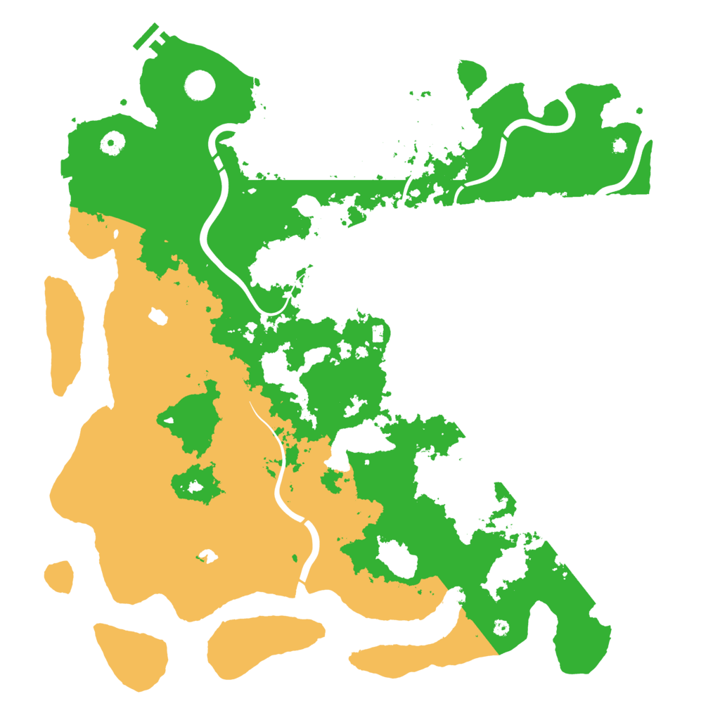 Biome Rust Map: Procedural Map, Size: 4500, Seed: 518361732