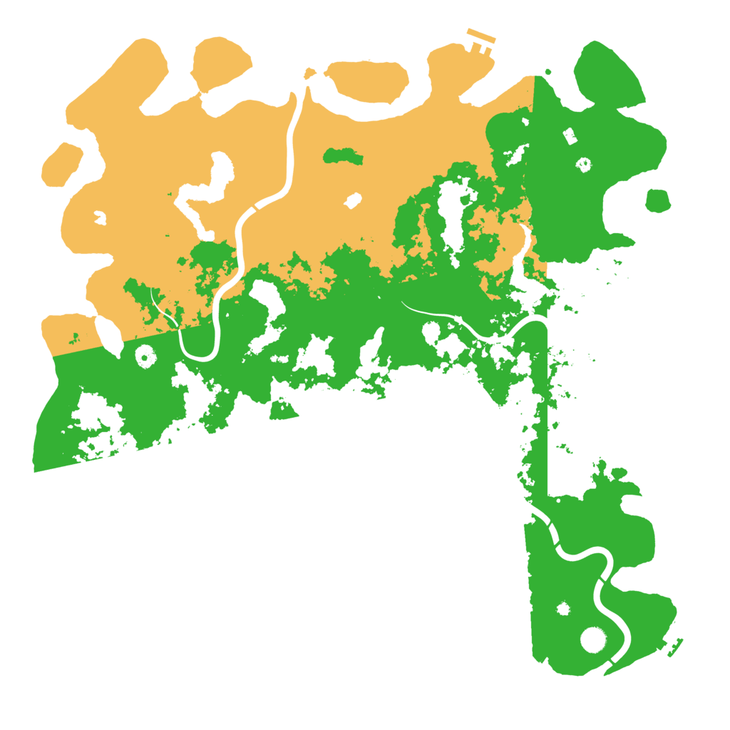 Biome Rust Map: Procedural Map, Size: 5000, Seed: 25786157