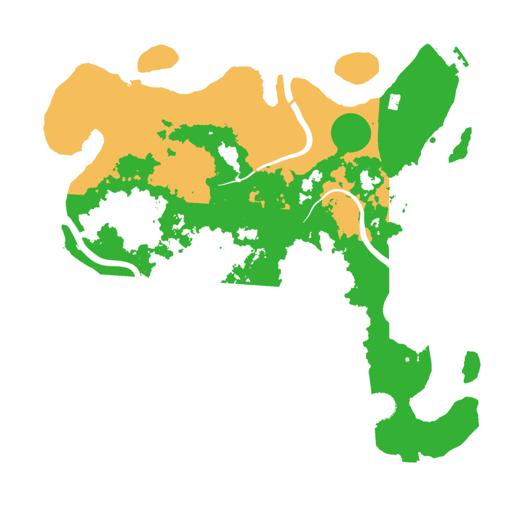 Biome Rust Map: Procedural Map, Size: 3500, Seed: 321115701