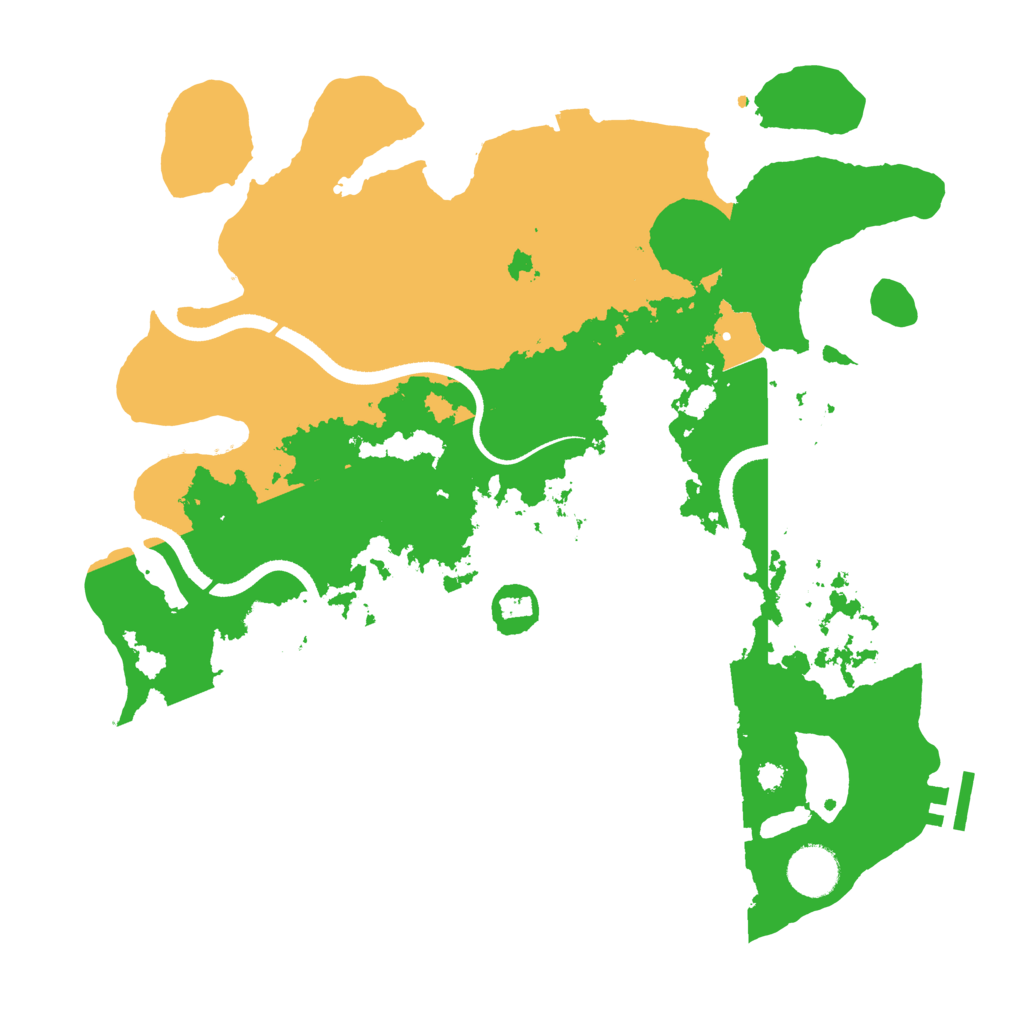 Biome Rust Map: Procedural Map, Size: 3500, Seed: 356327