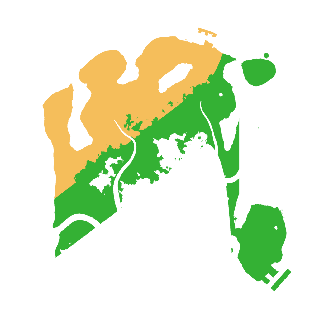 Biome Rust Map: Procedural Map, Size: 2500, Seed: 970096689