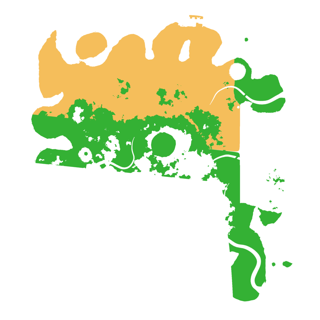 Biome Rust Map: Procedural Map, Size: 3500, Seed: 65398838