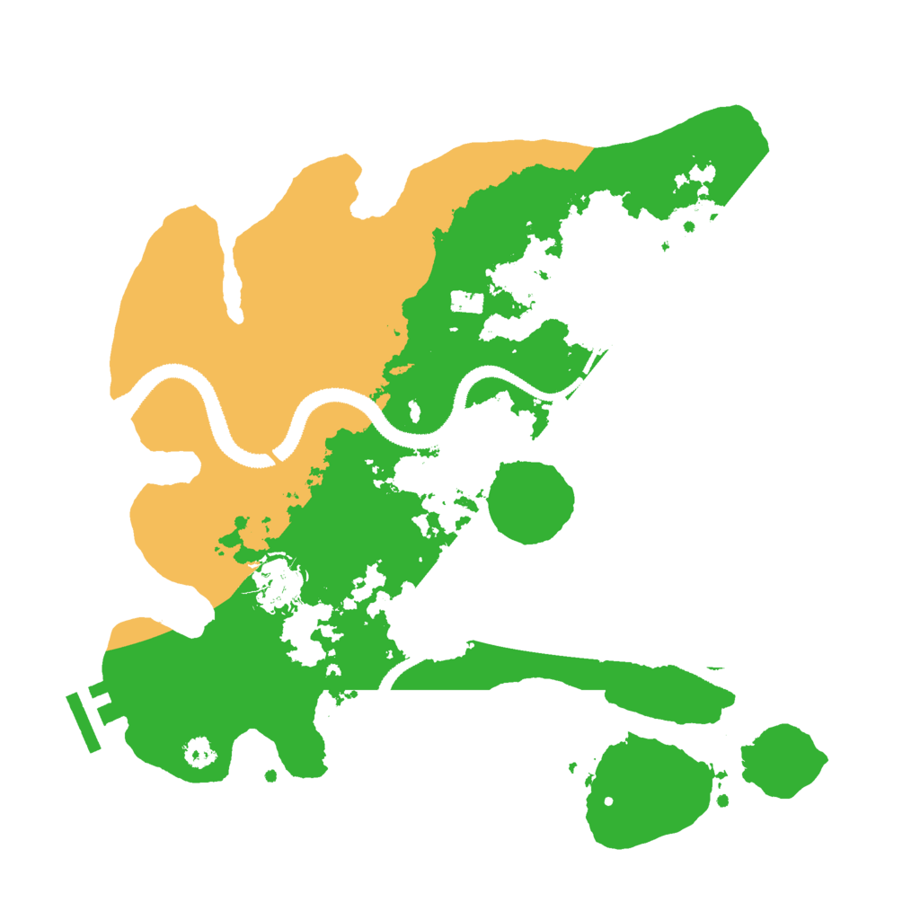 Biome Rust Map: Procedural Map, Size: 3000, Seed: 951356785