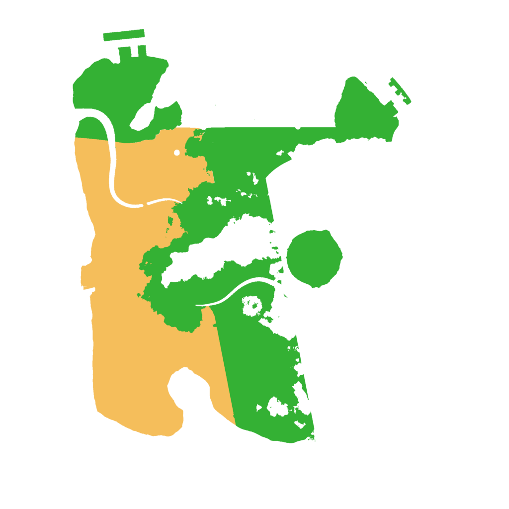 Biome Rust Map: Procedural Map, Size: 2500, Seed: 1774360429