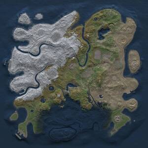 Thumbnail Rust Map: Procedural Map, Size: 4250, Seed: 430250276, 16 Monuments