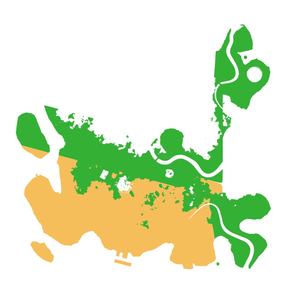 Biome Rust Map: Procedural Map, Size: 3500, Seed: 837761437