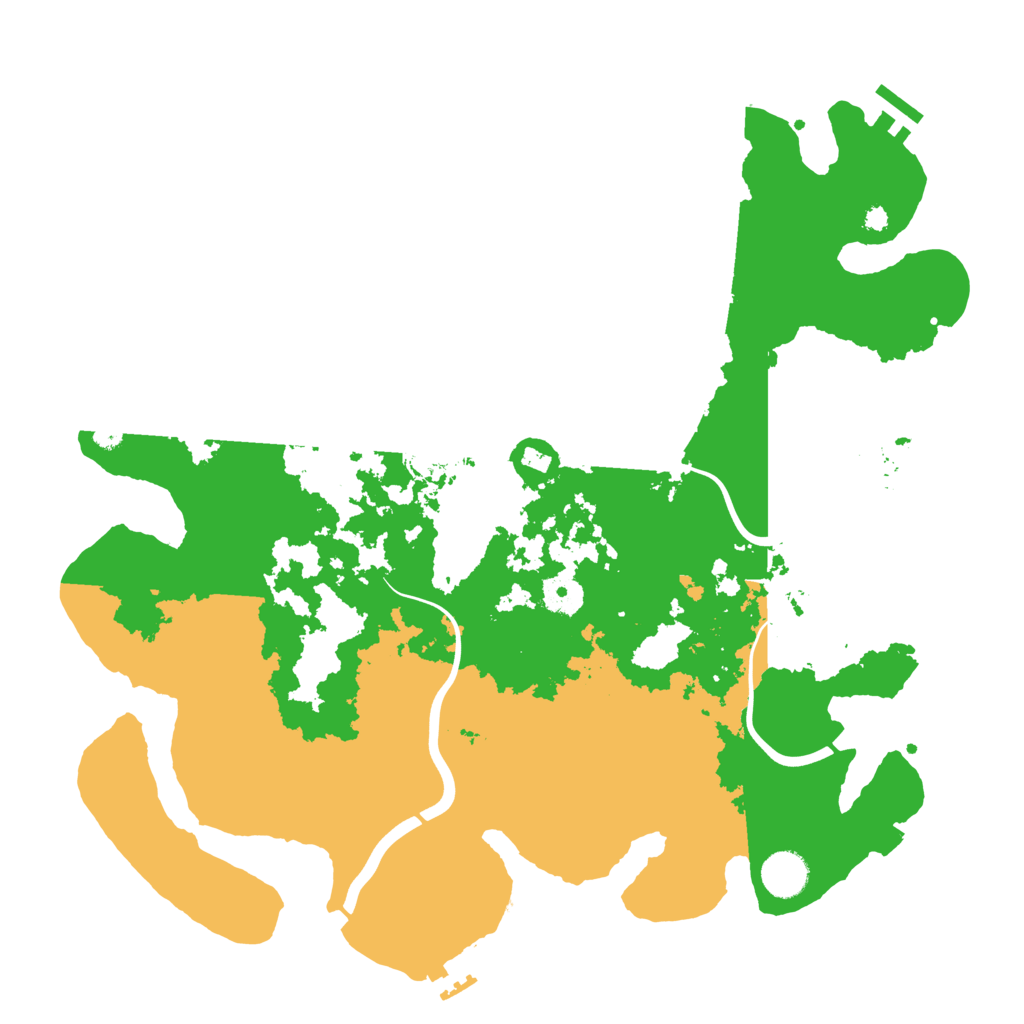 Biome Rust Map: Procedural Map, Size: 3900, Seed: 23032025