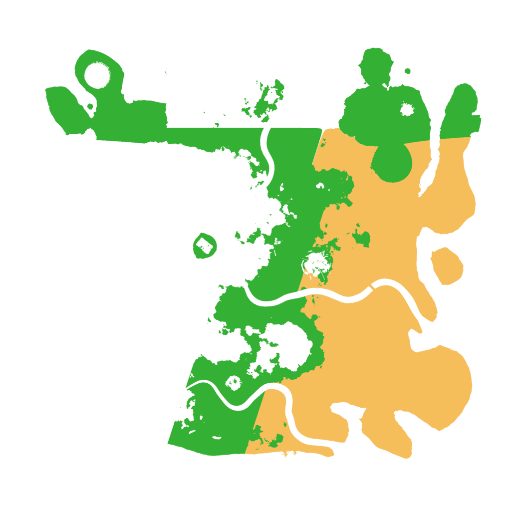 Biome Rust Map: Procedural Map, Size: 3500, Seed: 445888726