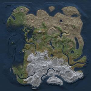 Thumbnail Rust Map: Procedural Map, Size: 4250, Seed: 370086414, 17 Monuments