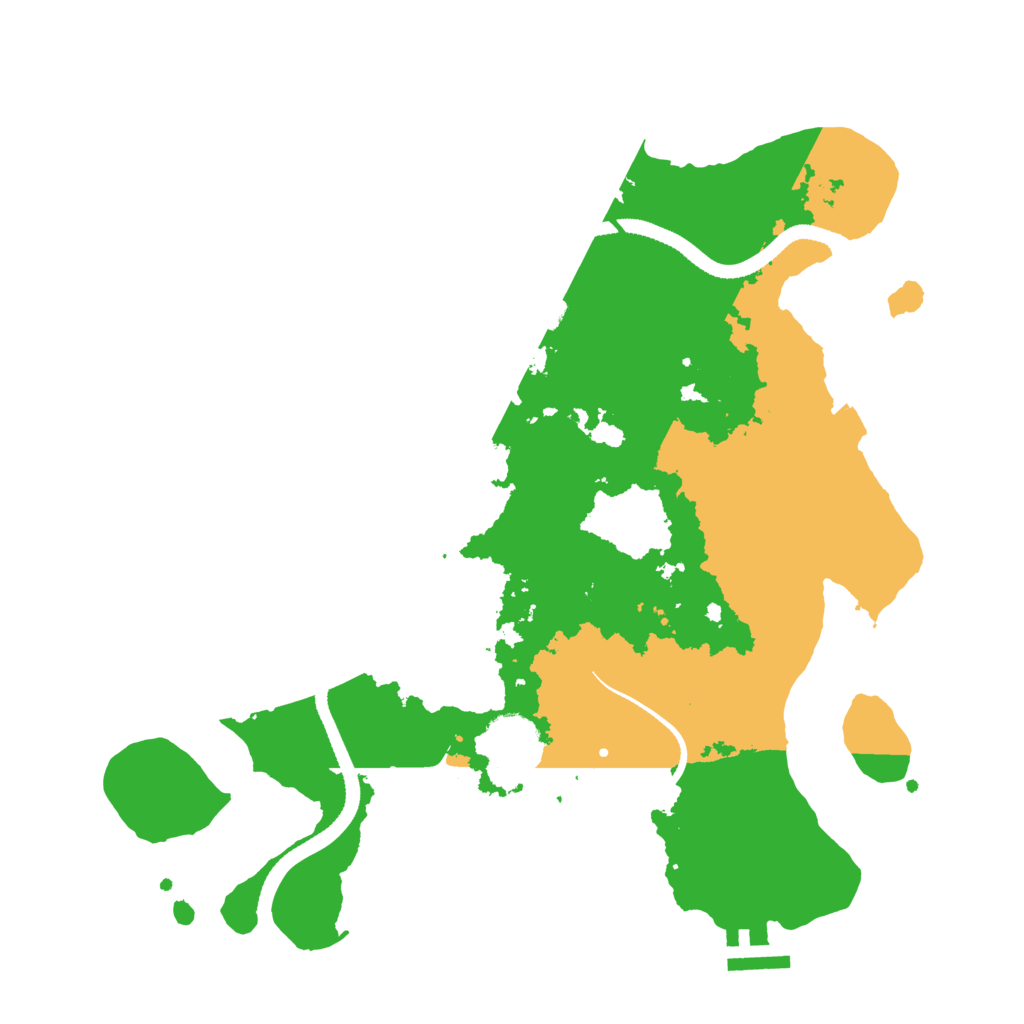 Biome Rust Map: Procedural Map, Size: 3300, Seed: 923904704