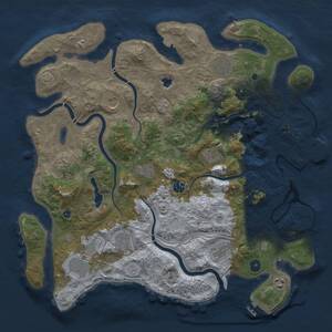 Thumbnail Rust Map: Procedural Map, Size: 4250, Seed: 1446487099, 17 Monuments