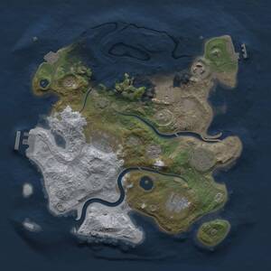 Thumbnail Rust Map: Procedural Map, Size: 3000, Seed: 542055196, 12 Monuments
