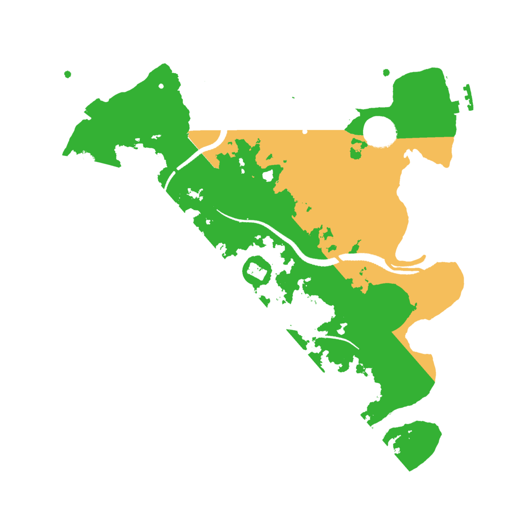 Biome Rust Map: Procedural Map, Size: 3000, Seed: 542055196