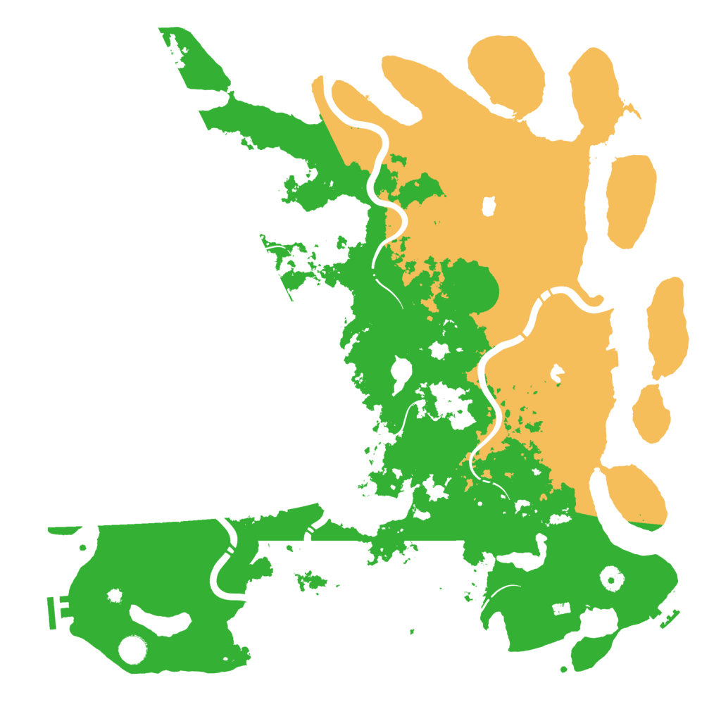 Biome Rust Map: Procedural Map, Size: 4500, Seed: 993099204