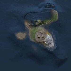 Thumbnail Rust Map: Procedural Map, Size: 1300, Seed: 447054647, 3 Monuments