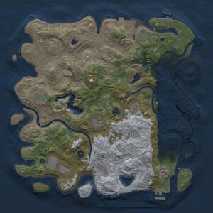 Thumbnail Rust Map: Procedural Map, Size: 4250, Seed: 122452779, 17 Monuments