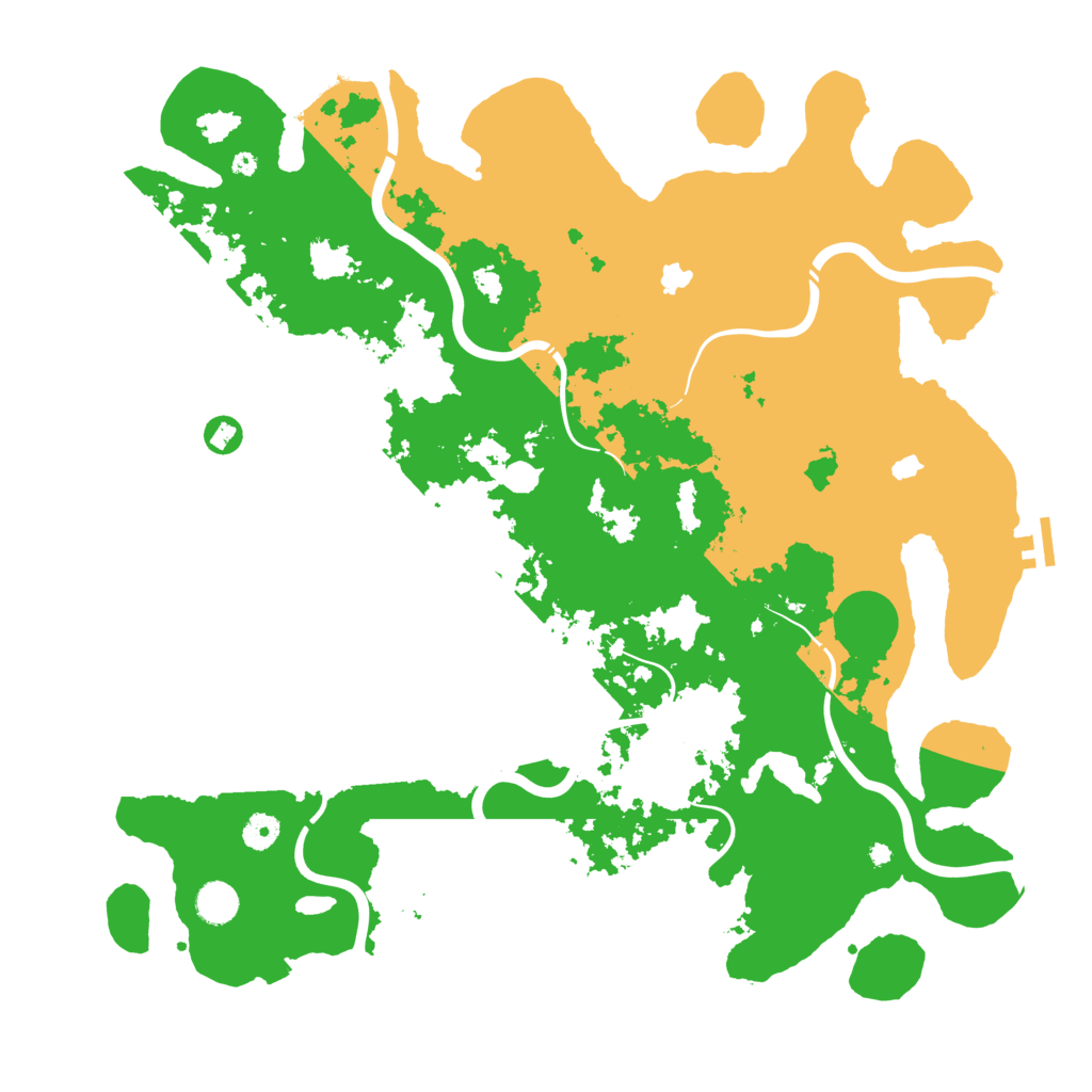 Biome Rust Map: Procedural Map, Size: 4500, Seed: 209673084