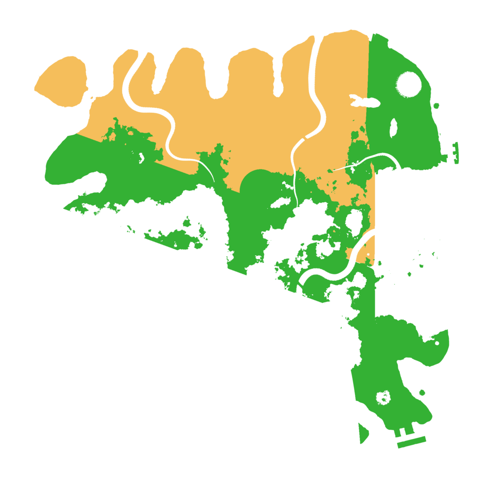 Biome Rust Map: Procedural Map, Size: 3500, Seed: 596364883
