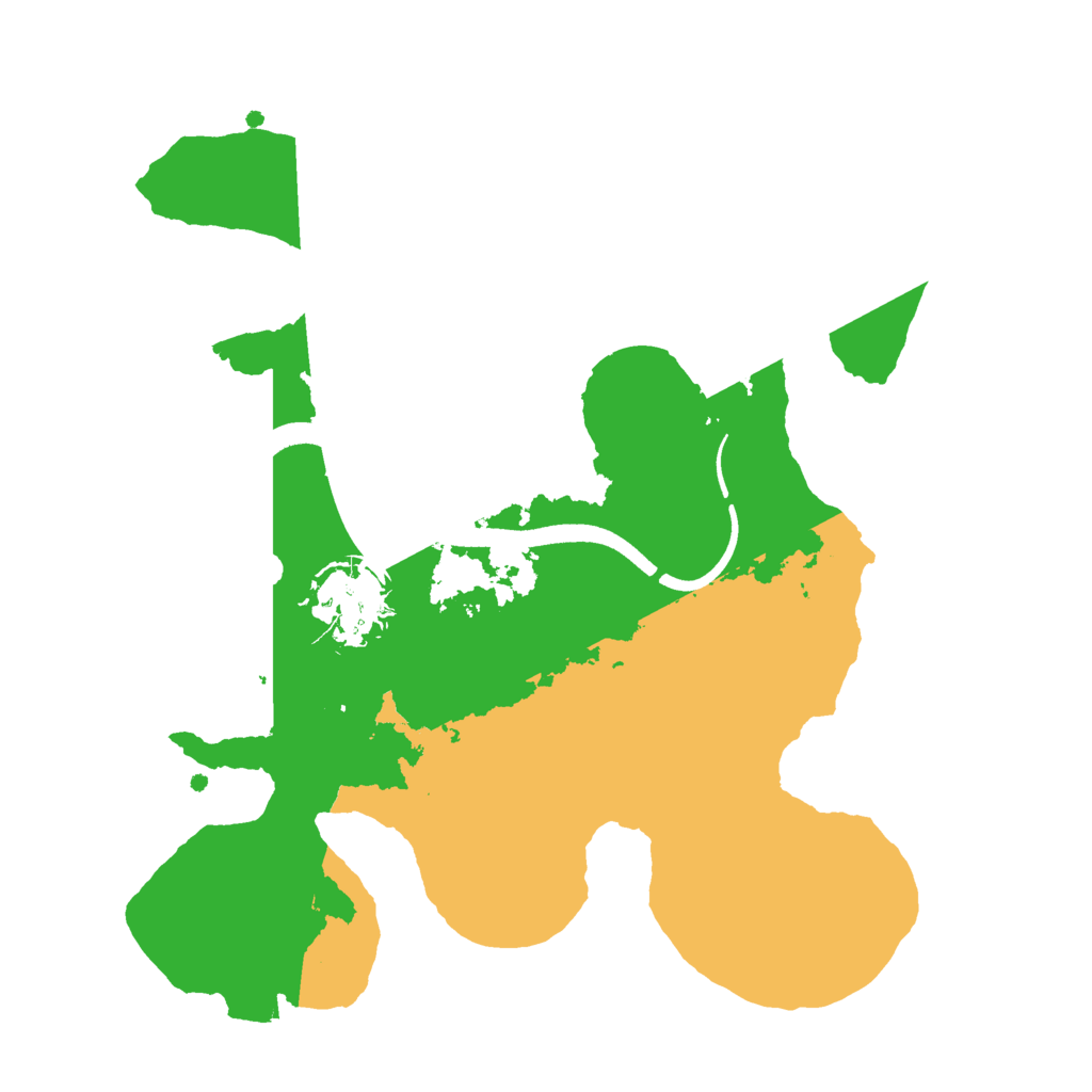 Biome Rust Map: Procedural Map, Size: 2500, Seed: 29829