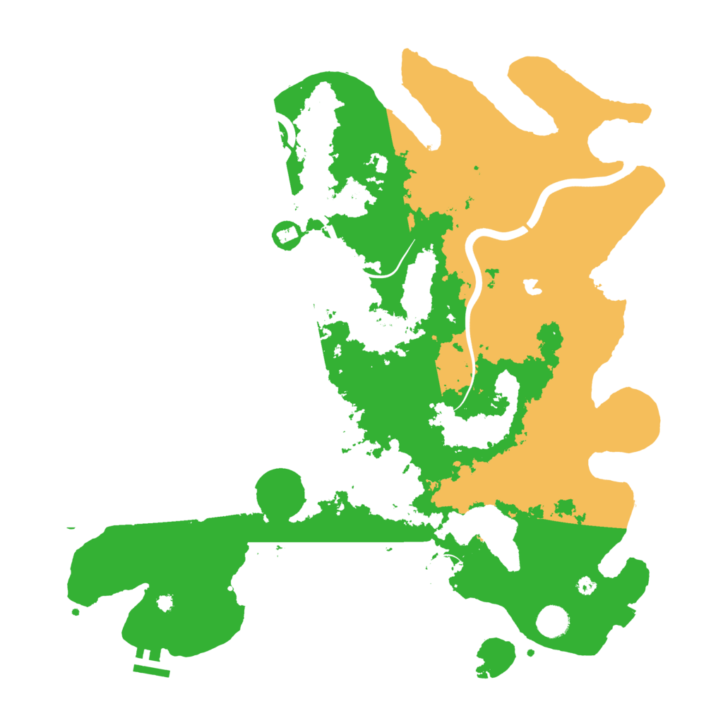 Biome Rust Map: Procedural Map, Size: 4000, Seed: 7242025