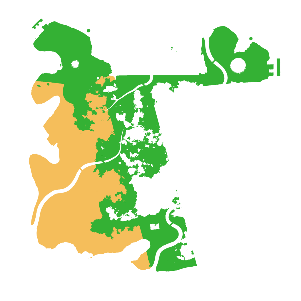 Biome Rust Map: Procedural Map, Size: 3500, Seed: 713257965