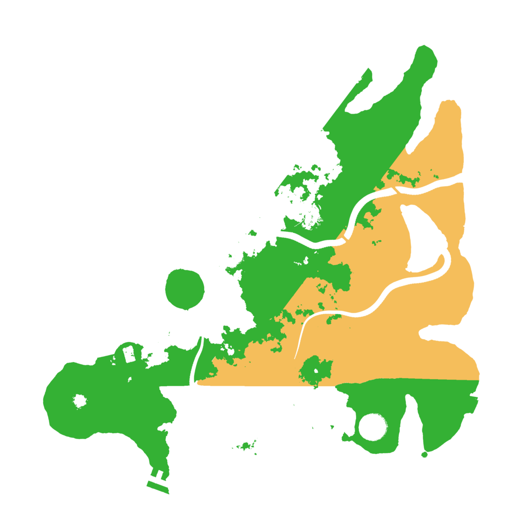 Biome Rust Map: Procedural Map, Size: 3500, Seed: 1760973071