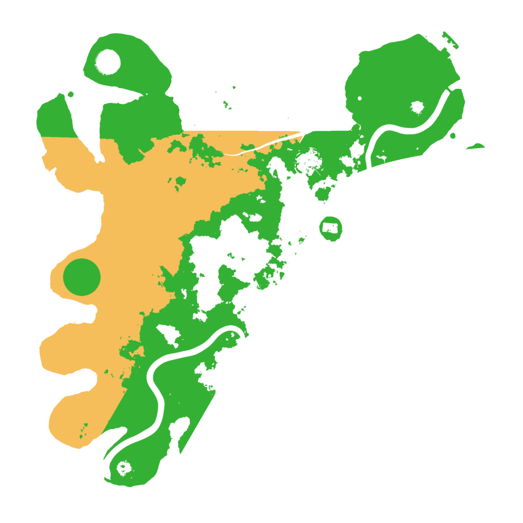 Biome Rust Map: Procedural Map, Size: 3700, Seed: 2027772441