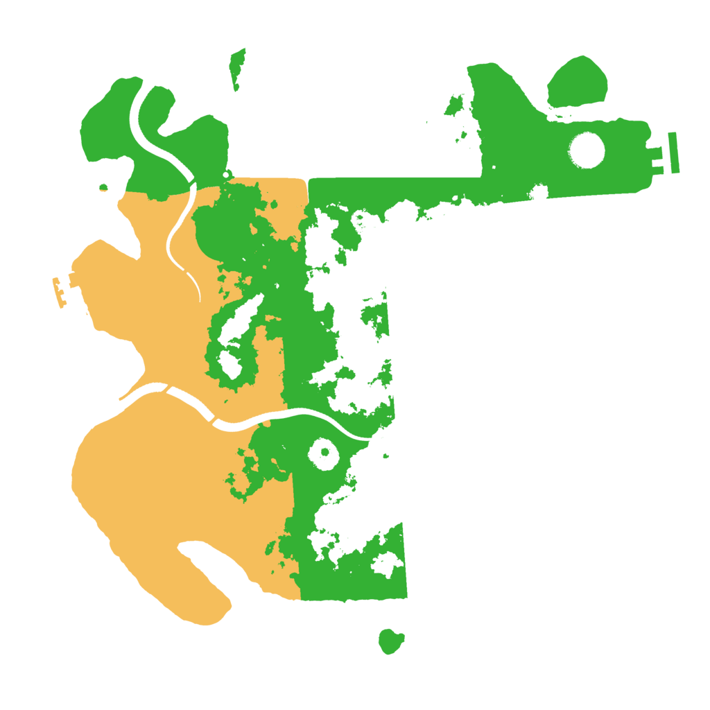 Biome Rust Map: Procedural Map, Size: 3500, Seed: 779392217