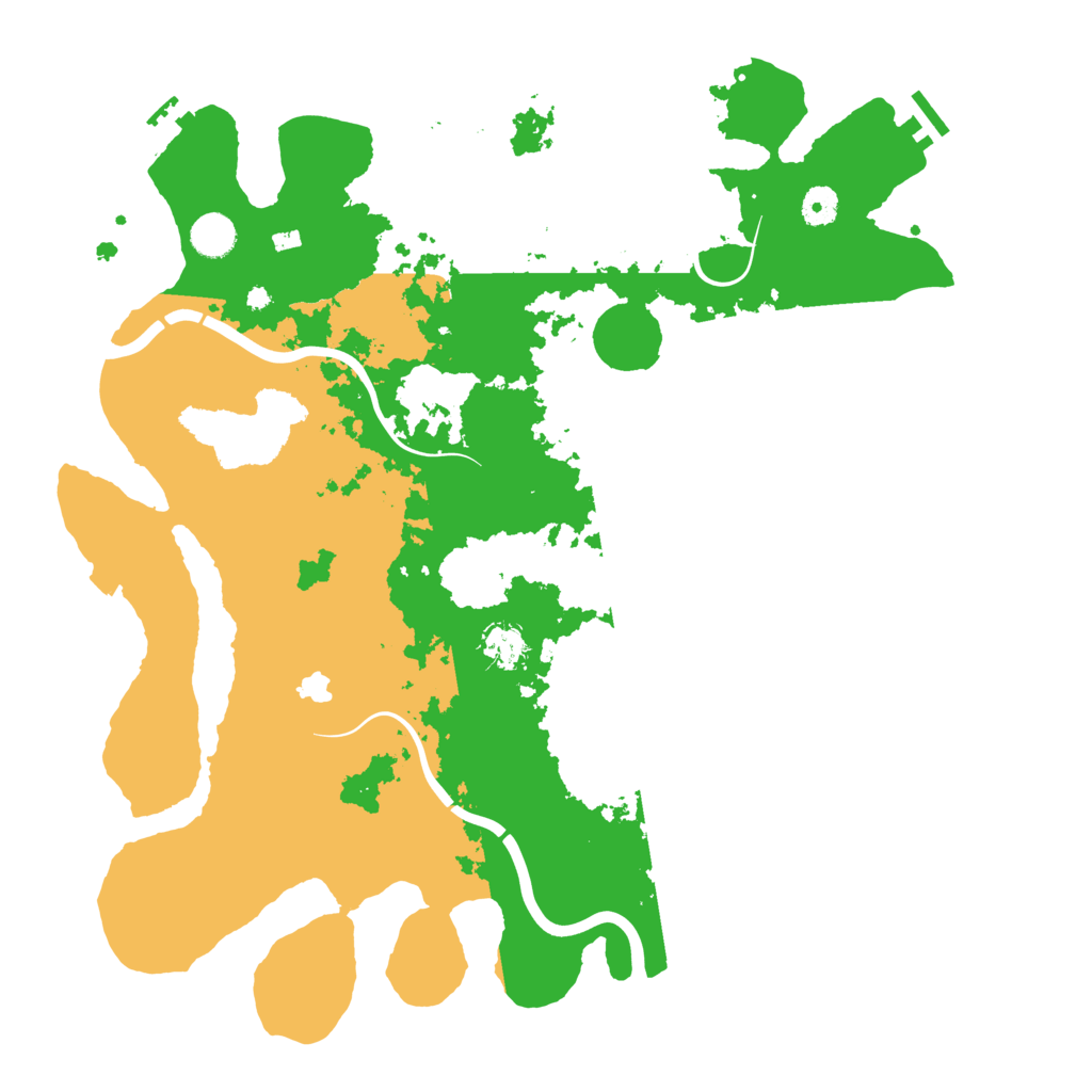 Biome Rust Map: Procedural Map, Size: 4300, Seed: 2076985958