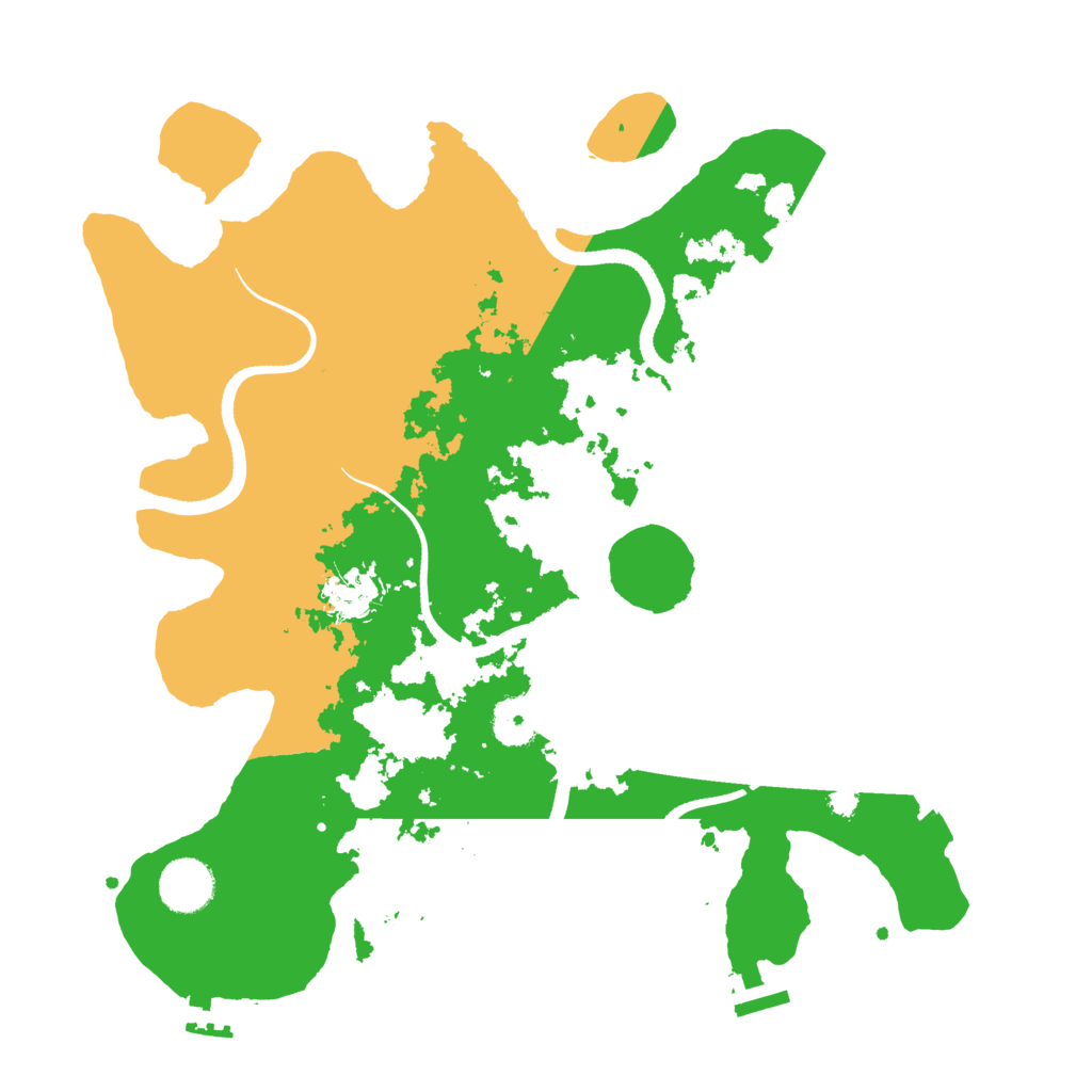 Biome Rust Map: Procedural Map, Size: 3500, Seed: 264580857