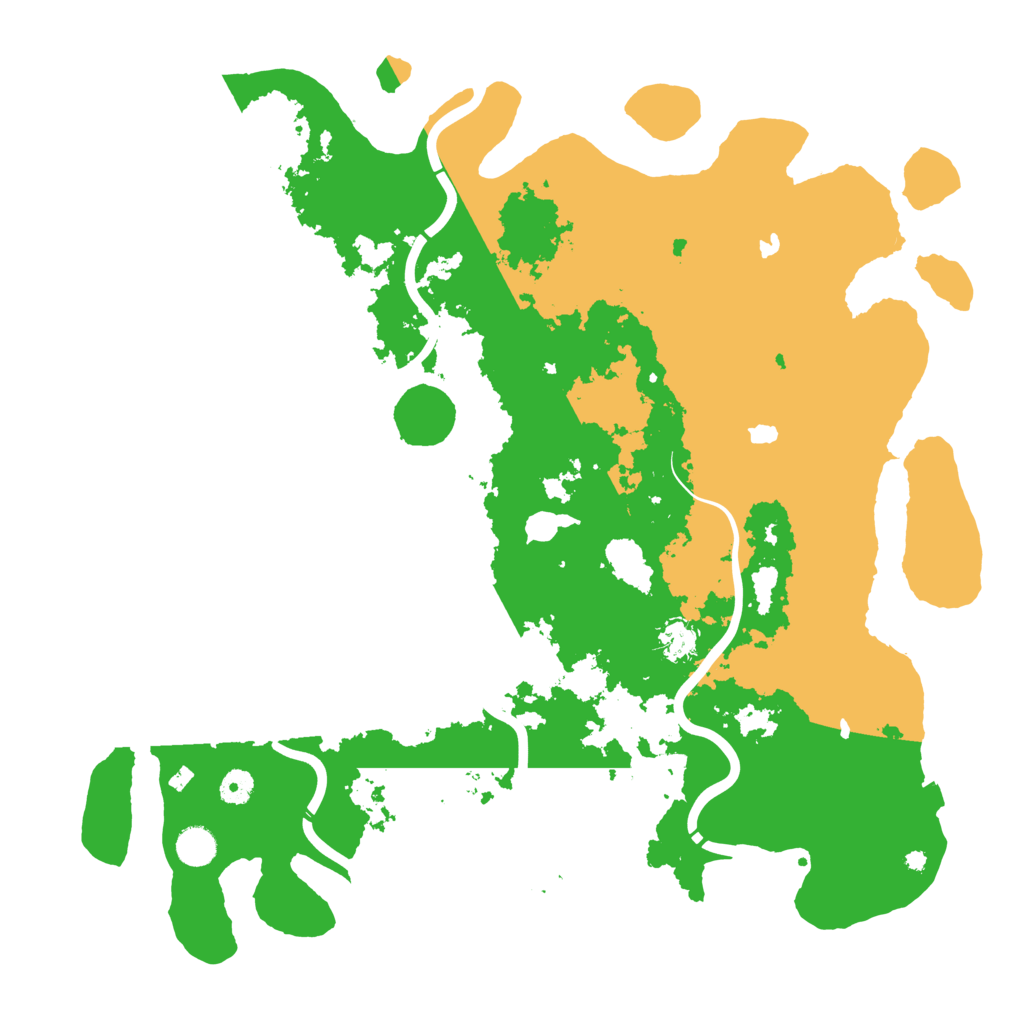 Biome Rust Map: Procedural Map, Size: 4500, Seed: 222221