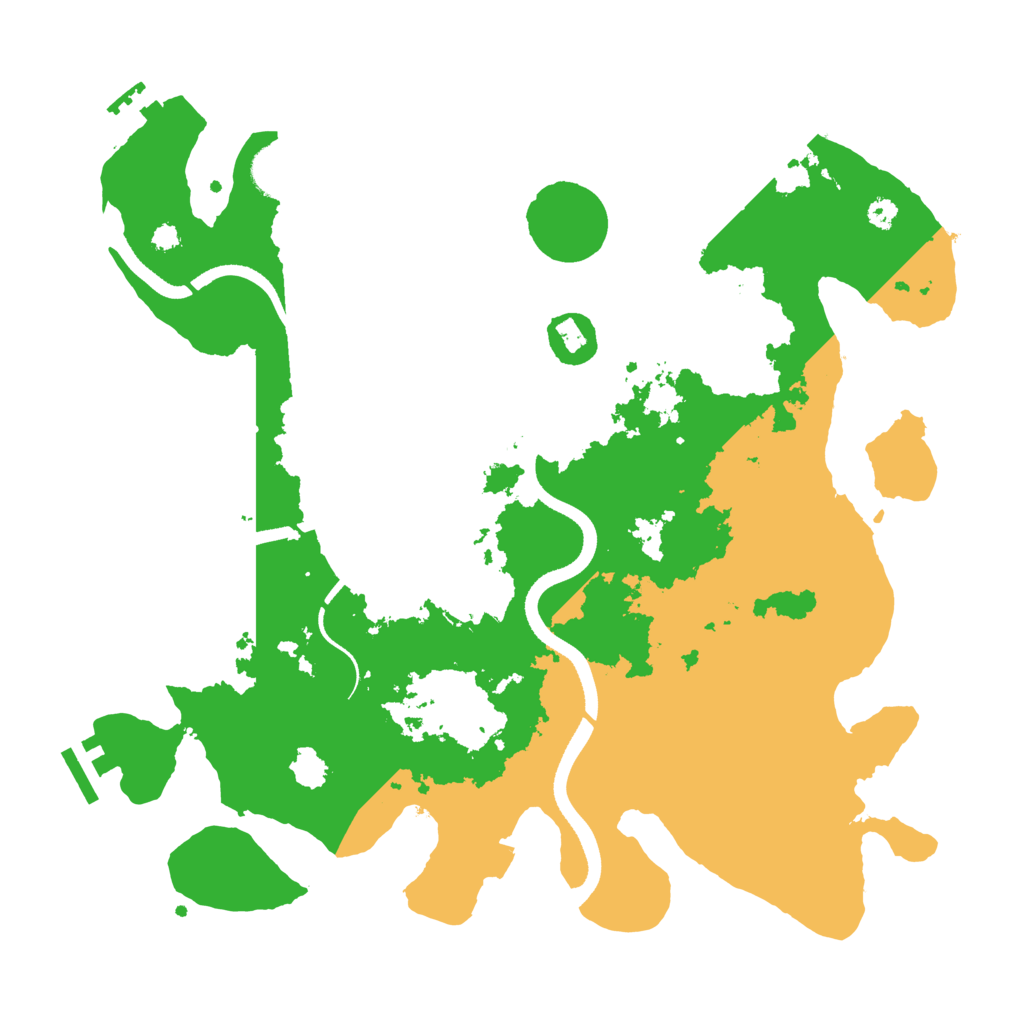 Biome Rust Map: Procedural Map, Size: 3500, Seed: 1664750267