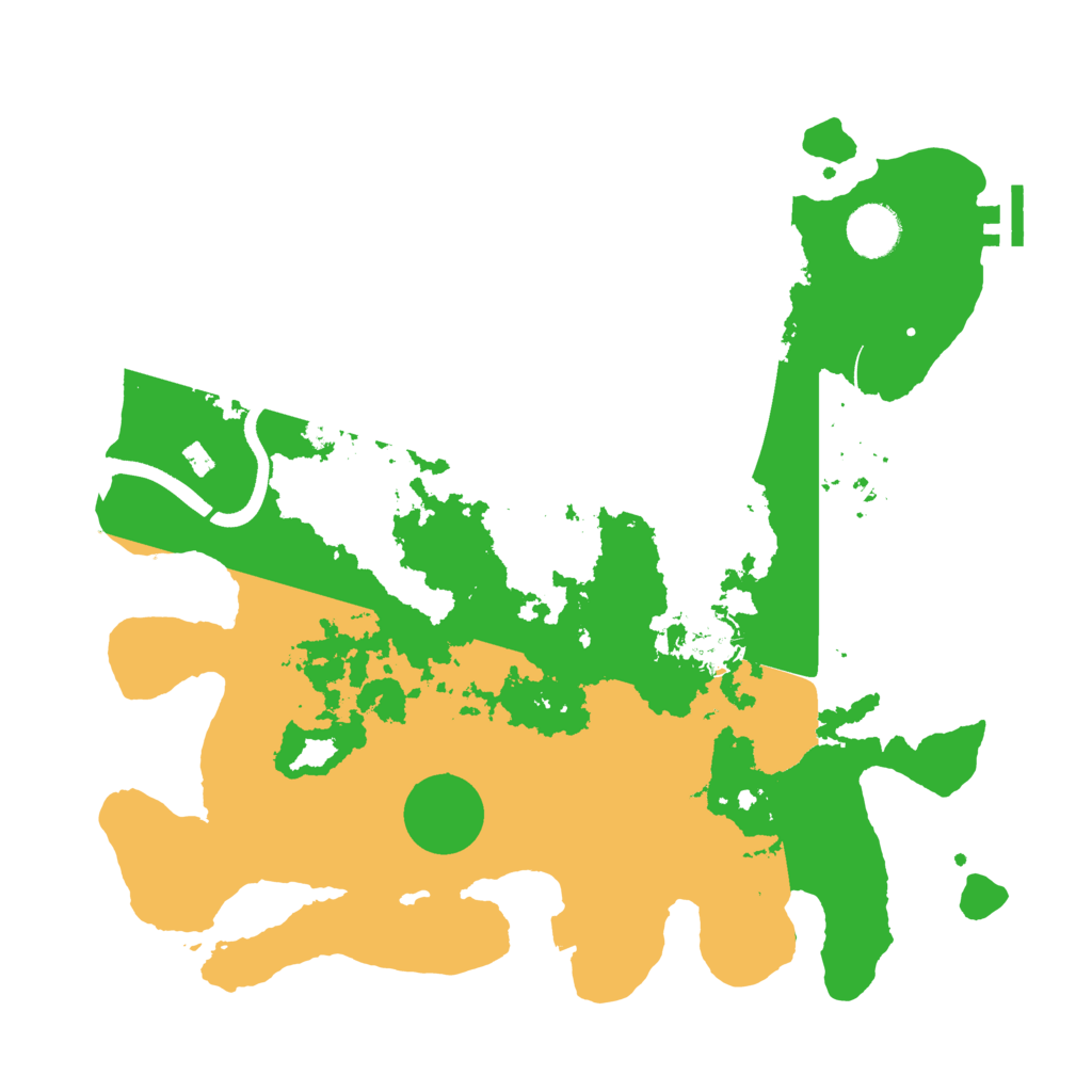 Biome Rust Map: Procedural Map, Size: 3600, Seed: 113091