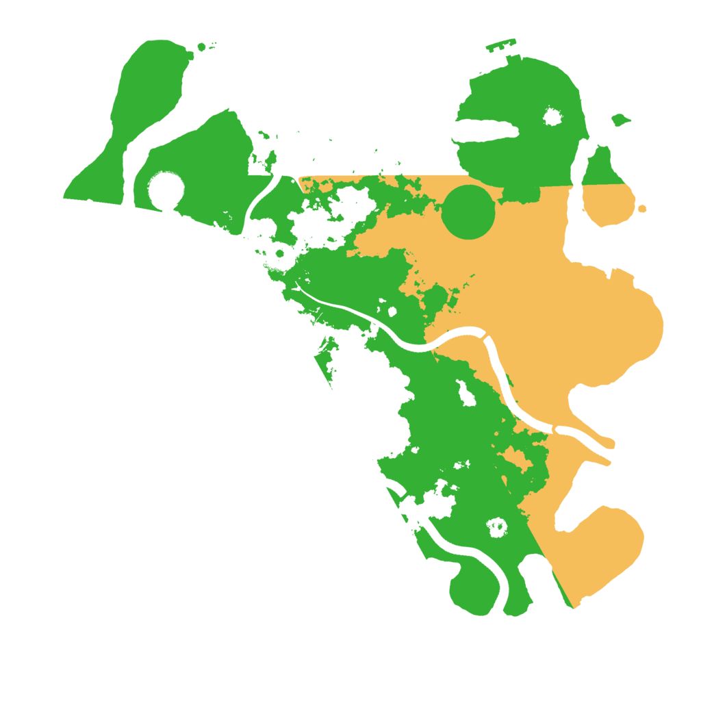 Biome Rust Map: Procedural Map, Size: 3500, Seed: 891622993