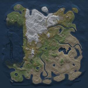 Thumbnail Rust Map: Procedural Map, Size: 4500, Seed: 1080442660, 17 Monuments