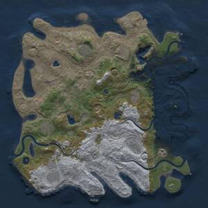 Thumbnail Rust Map: Procedural Map, Size: 4250, Seed: 565231480, 17 Monuments