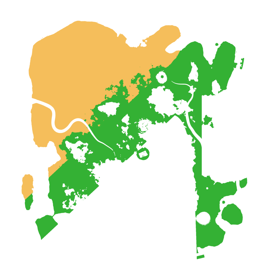 Biome Rust Map: Procedural Map, Size: 3600, Seed: 1597768024