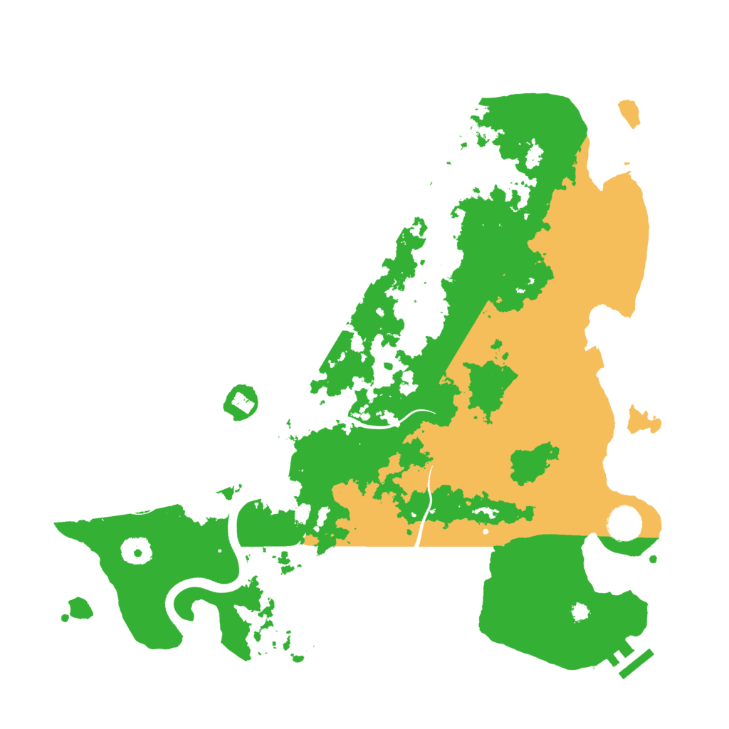Biome Rust Map: Procedural Map, Size: 3700, Seed: 1686816747