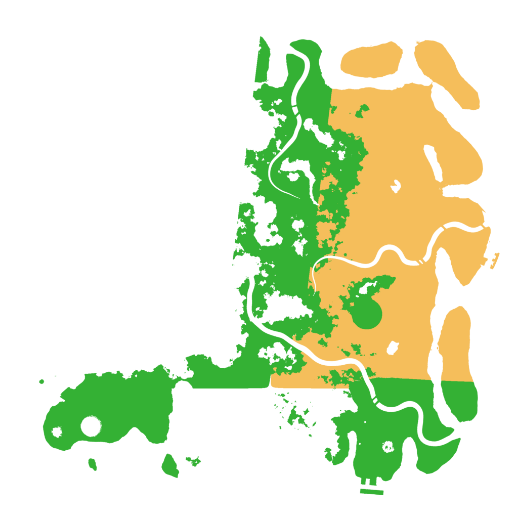 Biome Rust Map: Procedural Map, Size: 4500, Seed: 490211605